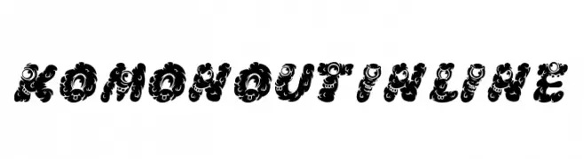 Komo Nout inline  Frei Schriftart Herunterladen