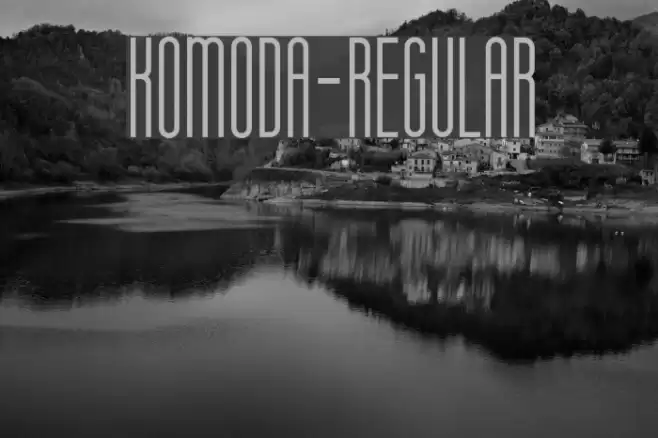 Komoda-Regular Font examples