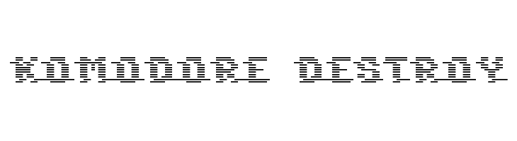 Komodore Destroy  Fuentes Gratis Descargar