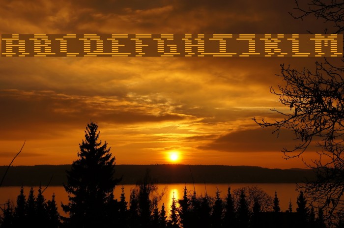 Komodore Destroy Font examples