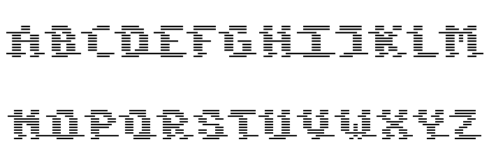 Komodore Destroy Font LOWERCASE