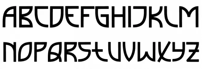 Komon Font Litere mari