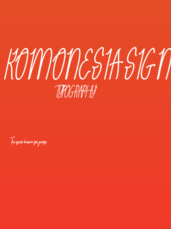 Komonesia Signature Slant Poster