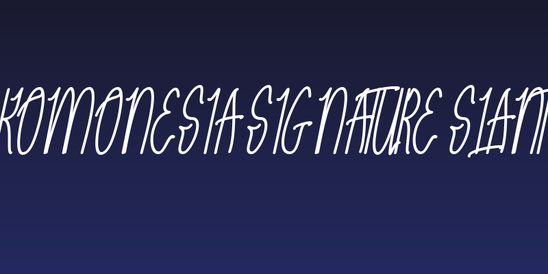 Komonesia Signature Slant Social Header