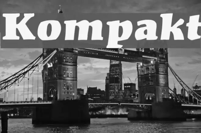 Kompakt Font examples