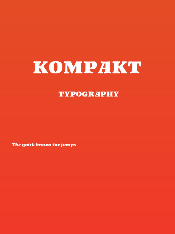 Kompakt Poster
