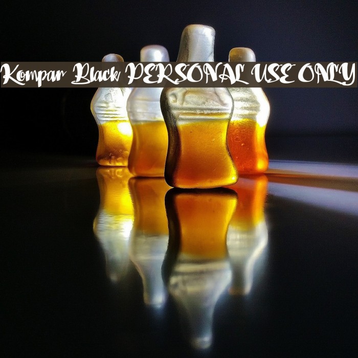 Kompar Black PERSONAL USE ONLY Font examples