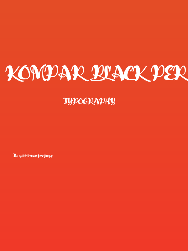Kompar Black PERSONAL USE ONLY Poster