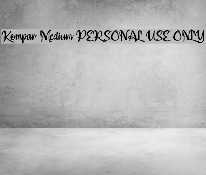 Kompar Medium PERSONAL USE ONLY Example 3