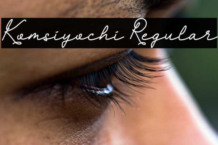 Komsiyochi Regular Font examples