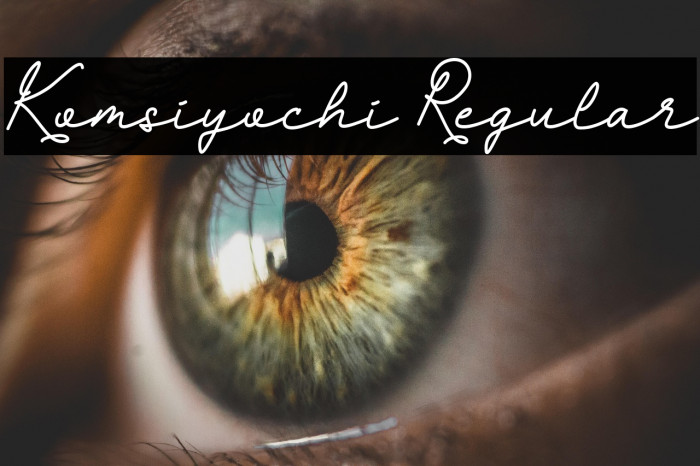 Komsiyochi Regular Font examples