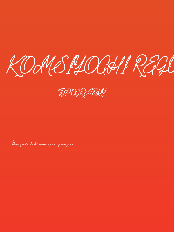 Komsiyochi Regular Poster