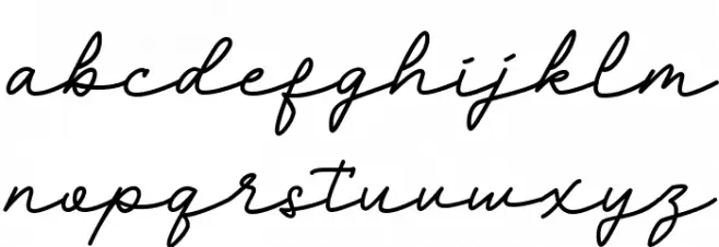 Komsiyochi Regular Font Litere mici