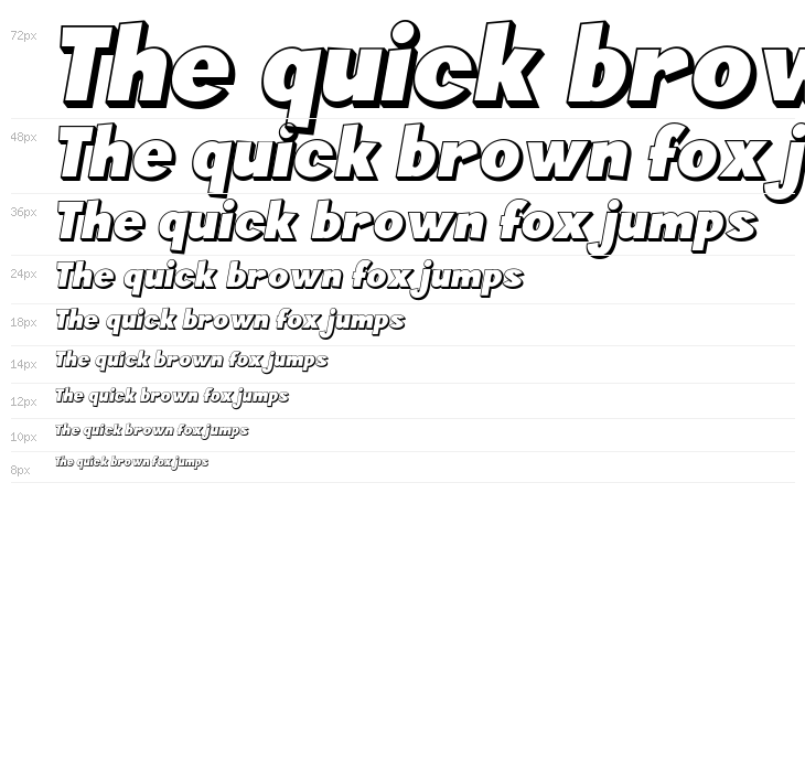 Komyca 3D free version Italic Waterfall