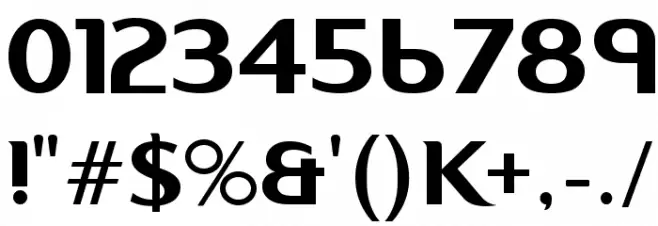 Kon System Font OTHER CHARS