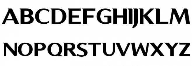 Kon System Schriftart Groß