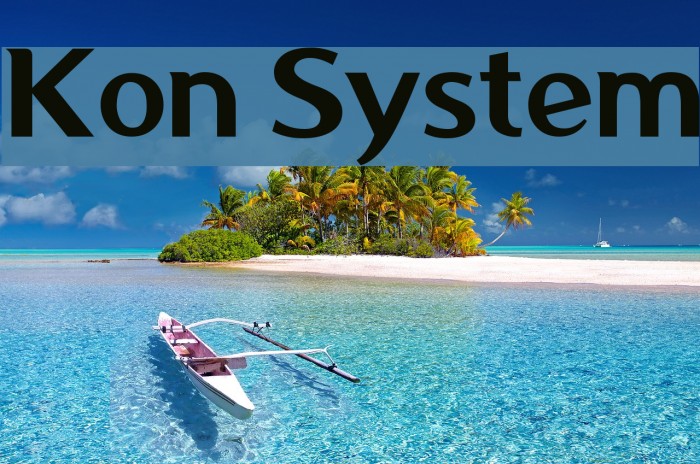 Kon System Font examples