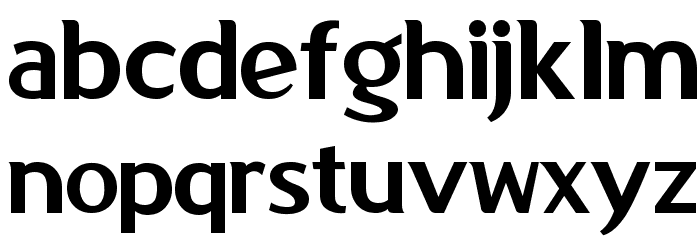 Kon System Font LOWERCASE