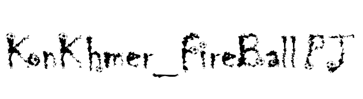 KonKhmer_FireBall PJ  Free Fonts Download