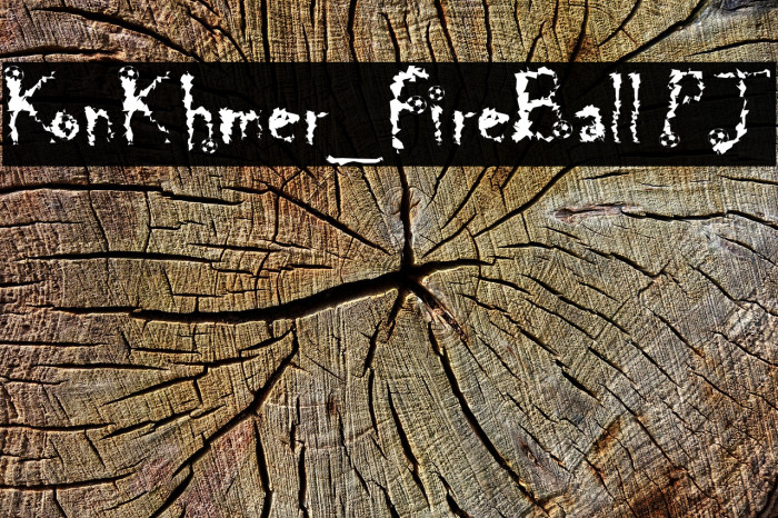KonKhmer_FireBall PJ Font examples