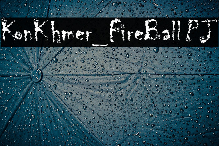 KonKhmer_FireBall PJ Font examples