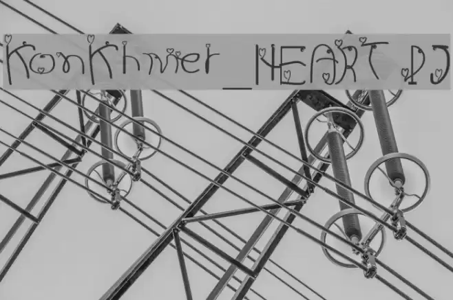 KonKhmer_HEART PJ Font examples