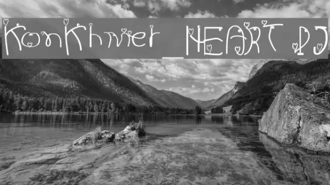 KonKhmer_HEART PJ Font examples