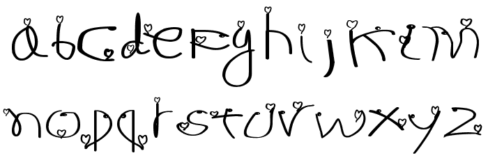 KonKhmer_HEART PJ Font LOWERCASE