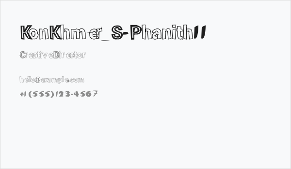 KonKhmer_S-Phanith11 Business Card