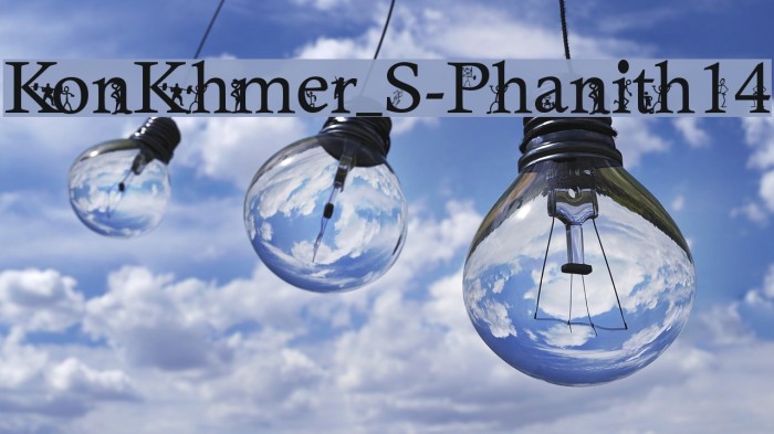 KonKhmer_S-Phanith14 Font examples