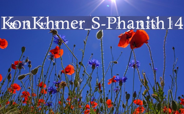 KonKhmer_S-Phanith14 Font examples