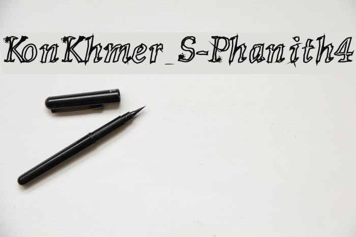 KonKhmer_S-Phanith4 Font examples