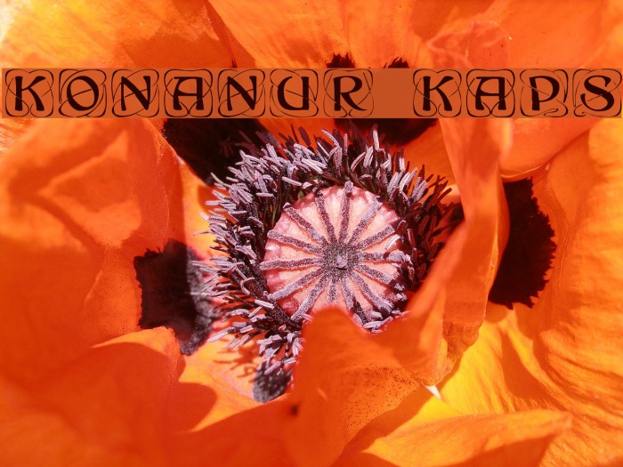 Konanur Kaps Font examples