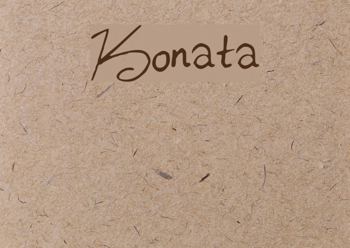 Konata Font examples
