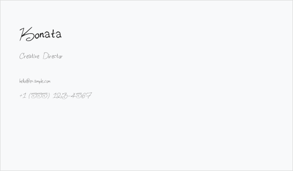 Konata Business Card