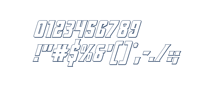 Kondor 3D Italic Other Characters