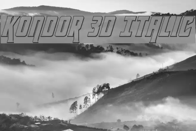 Kondor 3D Italic  examples