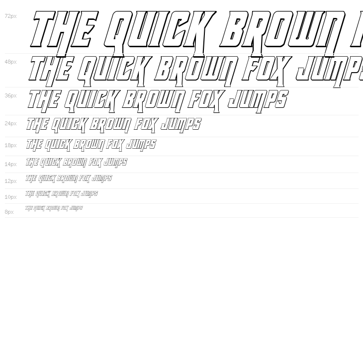 Kondor 3D Italic Waterfall