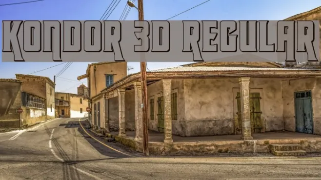 Kondor 3D Regular Example 3