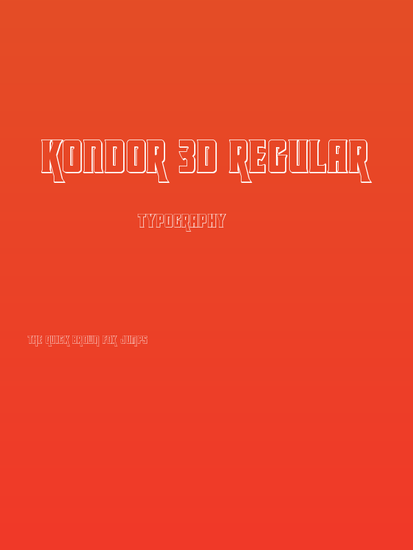 Kondor 3D Regular Poster