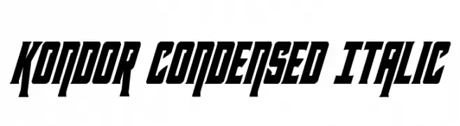 Kondor Condensed Italic 