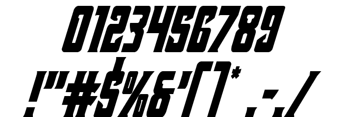Kondor Condensed Italic Font OTHER CHARS