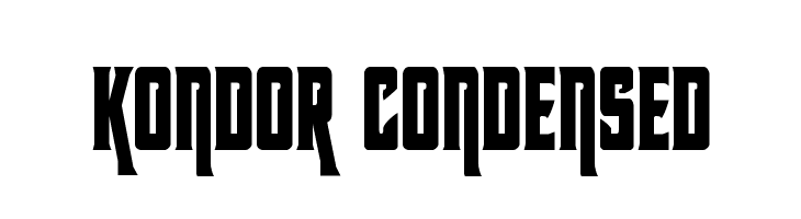 Kondor Condensed  font caratteri gratis