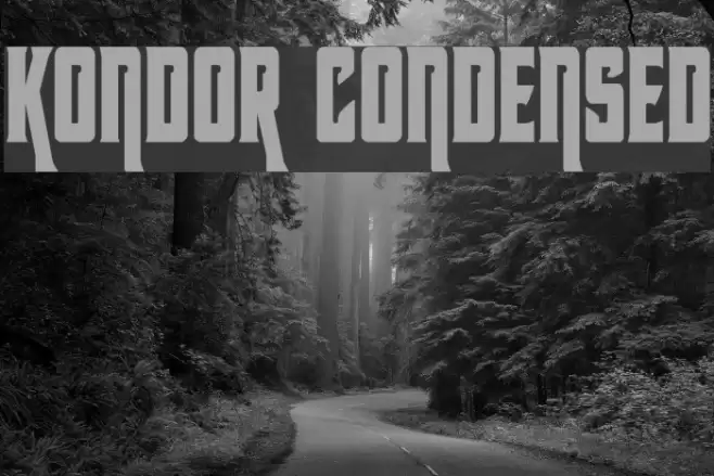 Kondor Condensed Font examples