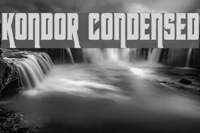Kondor Condensed Font examples