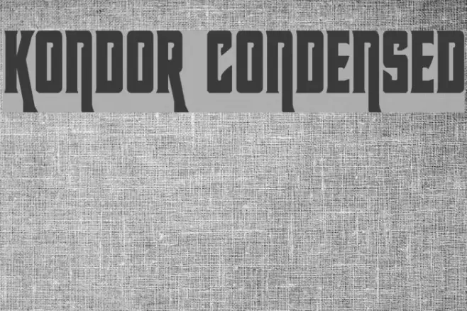 Kondor Condensed Font examples