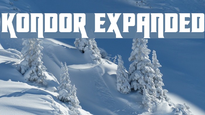 Kondor Expanded Font examples