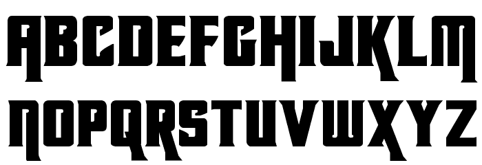 Kondor Expanded Font LOWERCASE