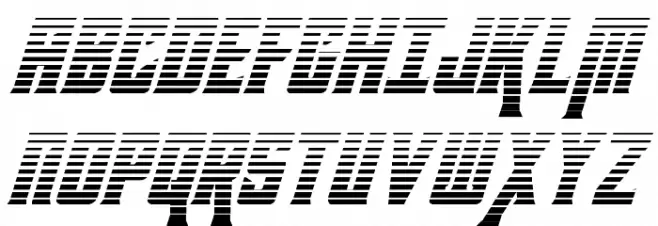 Kondor Gradient Italic Шрифта ВЕРХНИЙ
