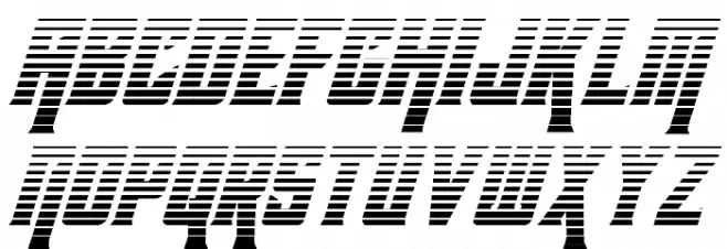Kondor Gradient Italic フォント 小文字